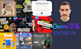 do amazing graphic designing on canva