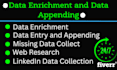 do data enrichment, data appending and missing data collection