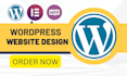 build modern and responsive wordpress website by elementor