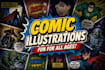 create comic book pages in any art style