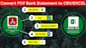 convert PDF bank statement to excel sheet