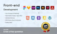 be website front end developer using HTML CSS js