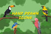 create detailed sticker illustration