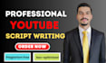be script writer for youtube video script writing