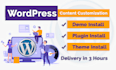 install wordpress, setup theme and import demo data