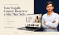 design kajabi website, kajabi landing page and kajabi online course