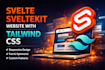 build svelte sveltekit website with tailwind css