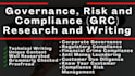 do research and write on governance, risk and compliance grc