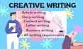 write creatively and professionally for all your writing requirements
