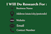 do web research for contact information