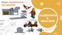 design 3d models using solidworks and solid edge