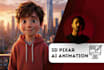 create a 3d pixar ai animation, cinematic ai video