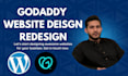 do godaddy website redesign, godaddy website design, godaddy landing page