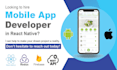 develop cross platform android and IOS mobile apps in react native or expo
