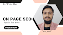 do on page technical seo optimization