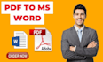 convert pdf file to ms word