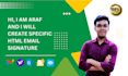 create specific HTML email signature