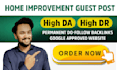 do guest posting on home improvement