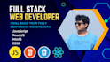 build your custom website with HTML, CSS javascript, reactjs, nodejs, mongodb