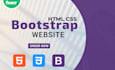 design fully responsive HTML CSS bootstrap website