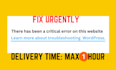 fix there has been a critical error on your website quickly