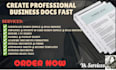 create professional business documents fast