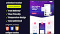 design a custom responsive website using html css and js