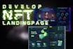 design custom nft landing pages with high conversion rates and SEO optimization
