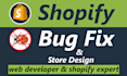 do shopify bug fix shopify store shopify expert shopify developer