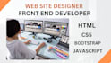 create responsive web design with HTML CSS and javascript
