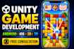 develop unity mobile game for android ios in 2d and 3d
