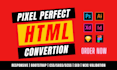 convert PSD to HTML or build responsive website within 24hrs