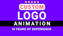 create a custom logo animation in premium quality