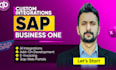 develop custom sap business one solutions and integrations