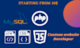 do any task on html, css, javascript, php and msql