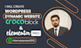 create dynamic wordpress website by crocoblock, jet engine, elemetor pro
