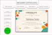 design modern certificate, award certificate