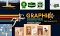 be your graphic designer, posters, banners, flyers, labels