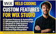 develop custom features for your wix studio website, do custom wix velo coding