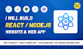 build a custom website using reactjs and nodejs