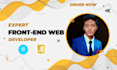 develop web app as a react and nextjs developer