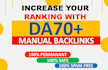 build 100 da70 manual dofollow backlinks in 24 hours high authority seo boost