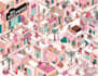 create an isometric city with random characters and details
