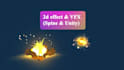 do unity 2d effect and unity vfx, particle effect