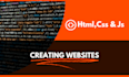 creating websites with HTML, CSS and js