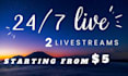 247 live streaming youtube pre recorded video
