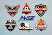 design baseball, basketball, volleyball, tennis, football, and golf sports logo