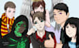 draw your portait or your character in anime style