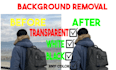 do background remove resize image cut out image