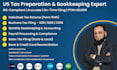 prepare US tax, bookkeeping, payroll, and sales tax file